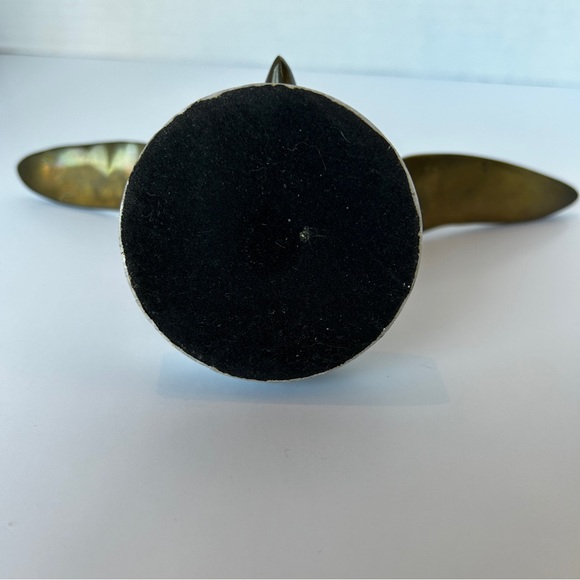 Vintage Brass Seagull in Flight with Marble Base - Picture 8 of 12